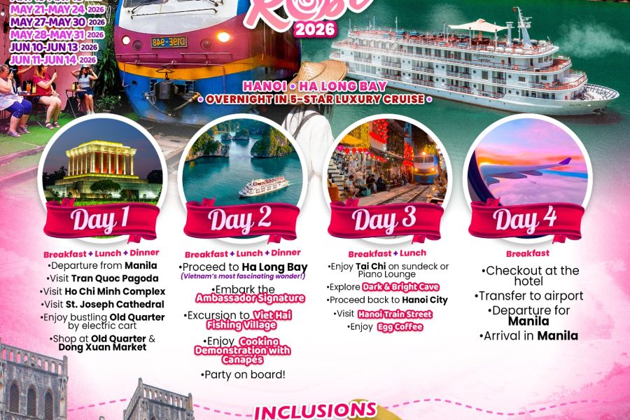 VIETNAM ROSE (HANOI – HALONG BAY)