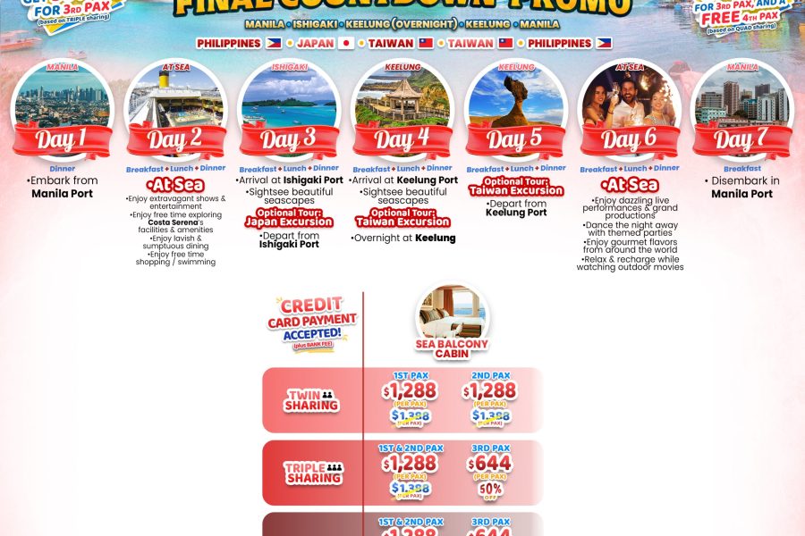 CRUISE THE FINAL COUNTDOWN PROMO